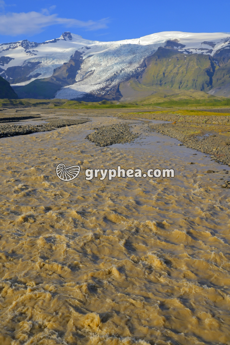 Glacier et torrent et alluvions glaciaires - gryphea.org